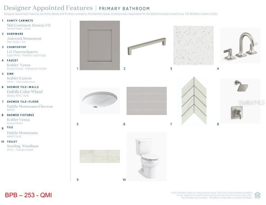 Design options chosen by our professional design team for seamless transitions throughout each room.