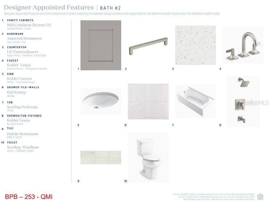 Design options chosen by our professional design team for seamless transitions throughout each room.