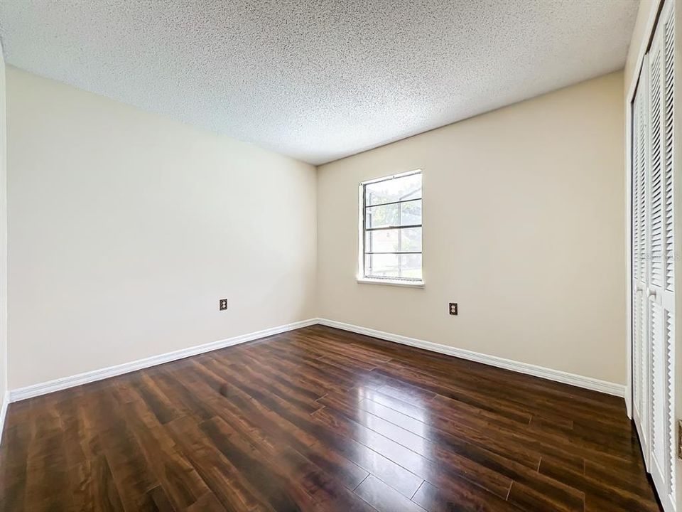 Bedroom #2 (new wood laminate flooring)