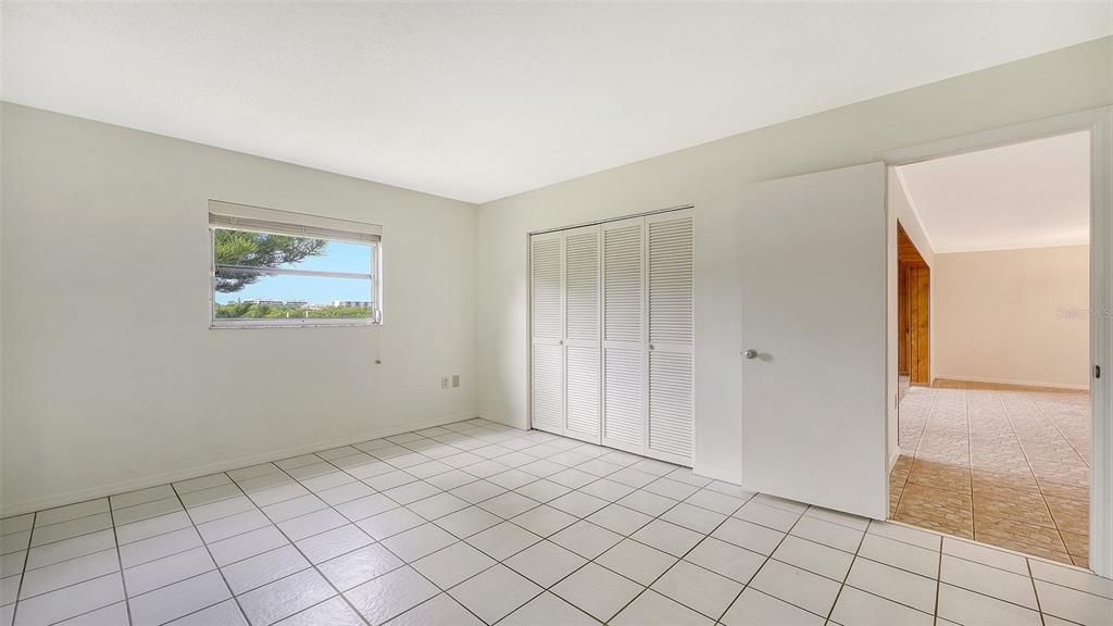 Primary Bedroom with 2 closets.