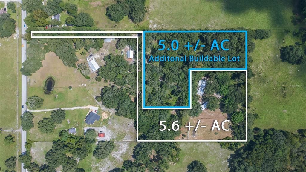 5 AC Vacant Land Parcel & 4269 Home Parcel