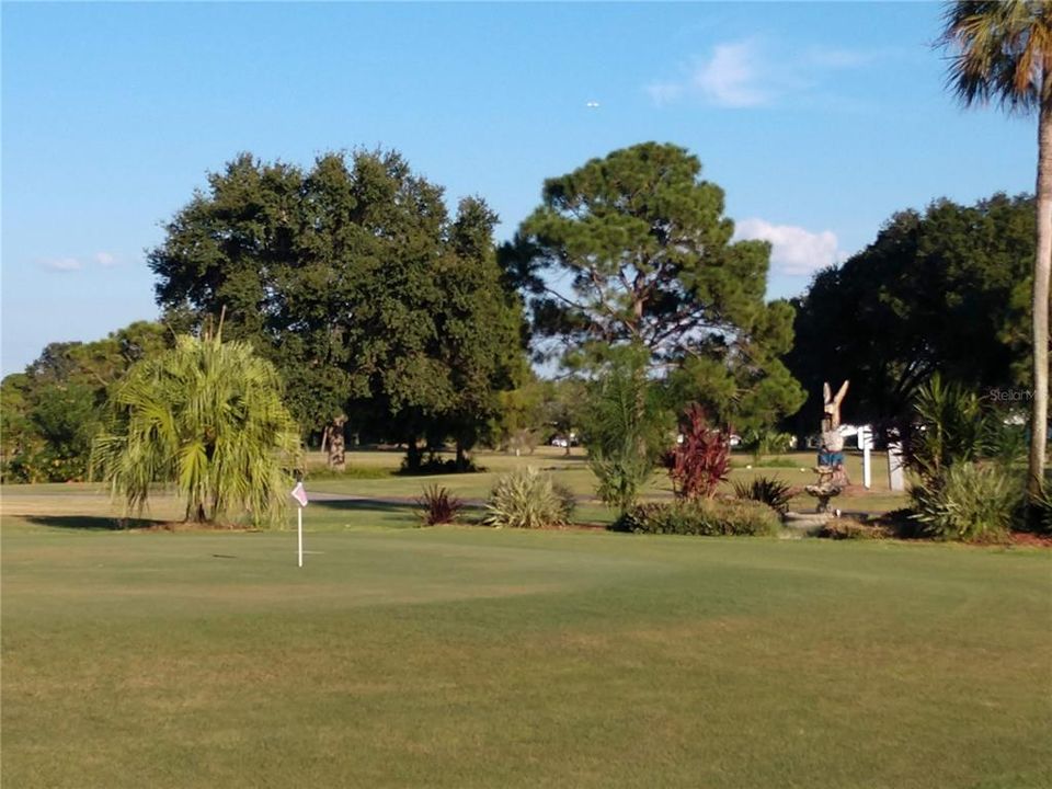 Practice putting and chipping while waiting for your tee time.