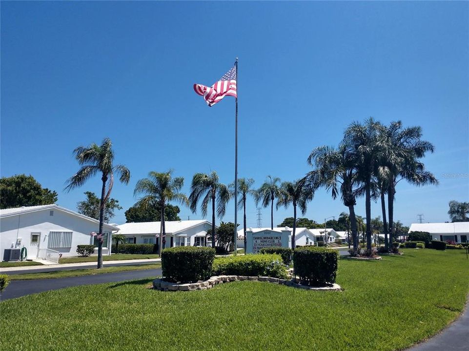 View of Mainlands Blvd from Unit 6 parking lot.