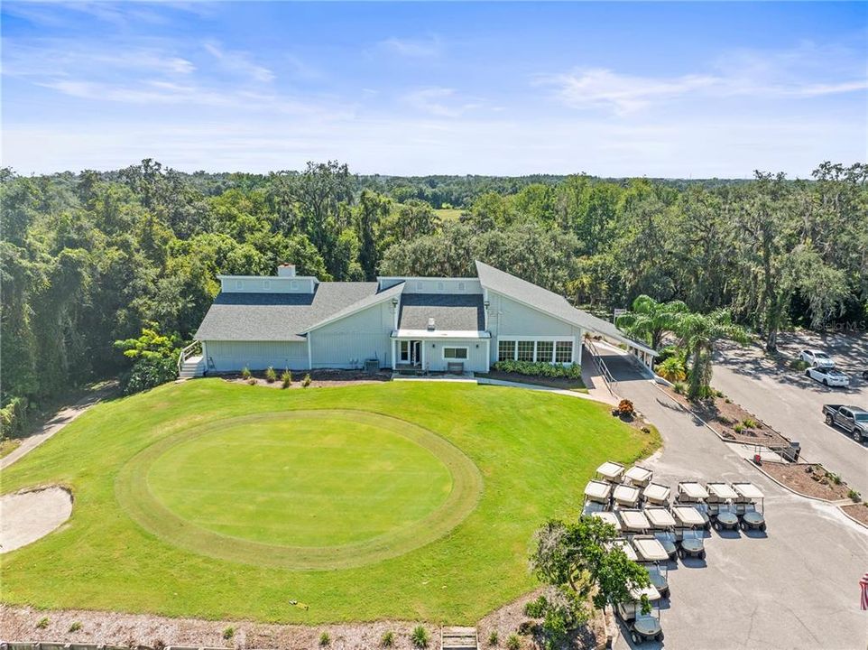 Club House and Golf Carts