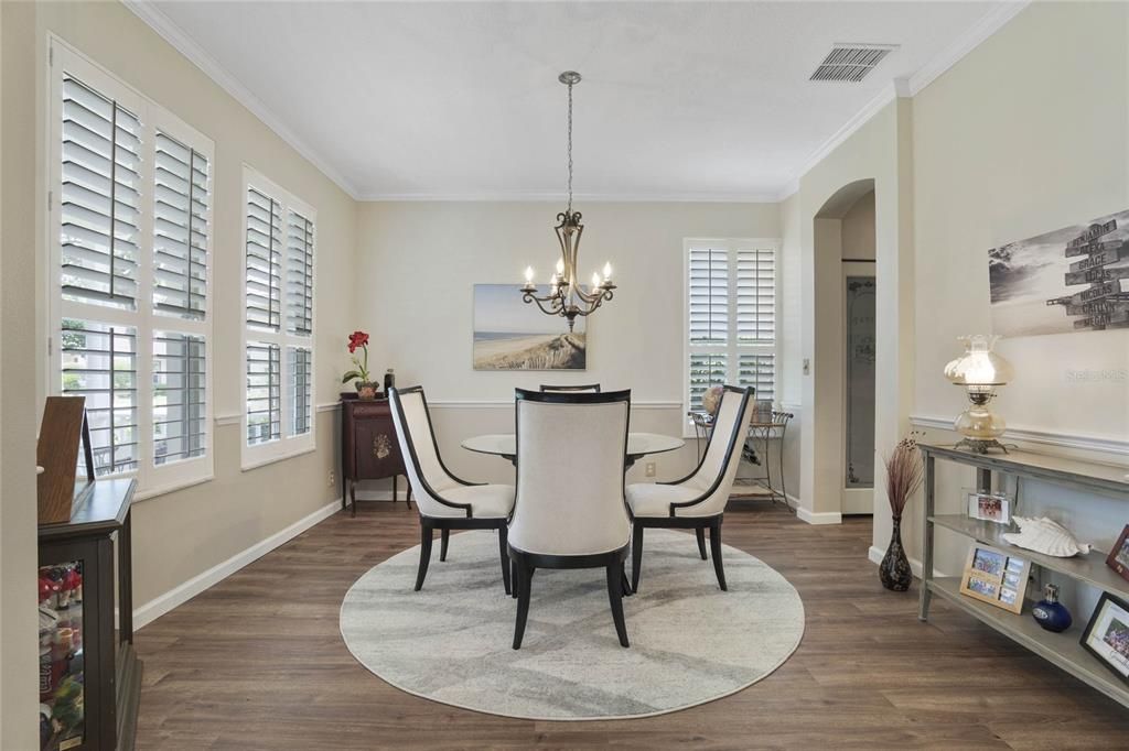 12' x 13' Dining Room w/ pass-thru into Kitchen area