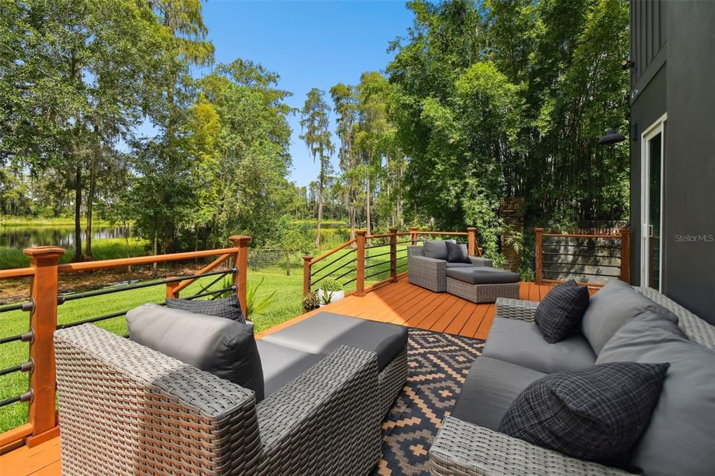 Sit out on your deck and enjoy the views.