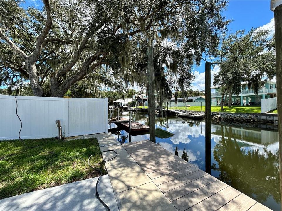 New Boatlift - Rear Yard - New Trex Decking - New Patio and Walkways