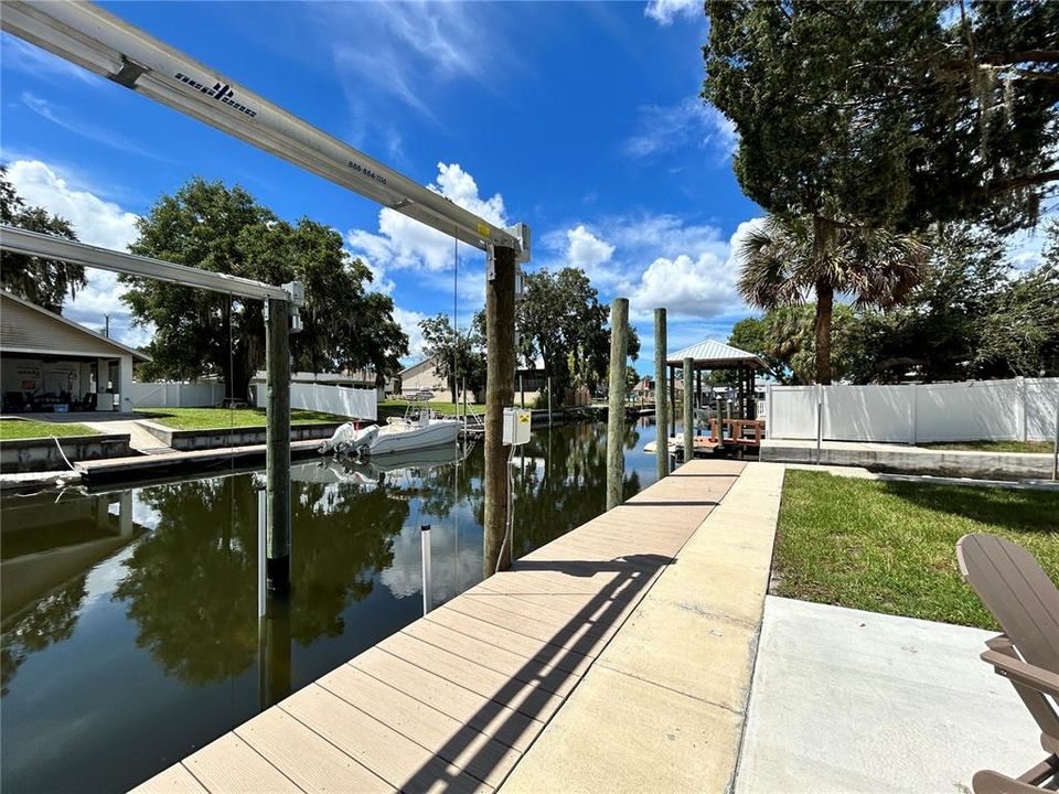 New Boatlift - Rear Yard - New Trex Decking - New Patio and Walkways