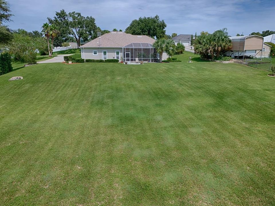 Expansive backyard