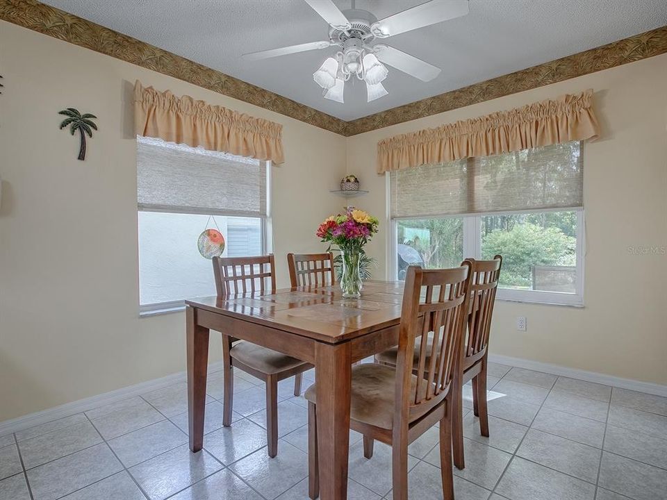 DINING NOOK IN THE KITCHEN