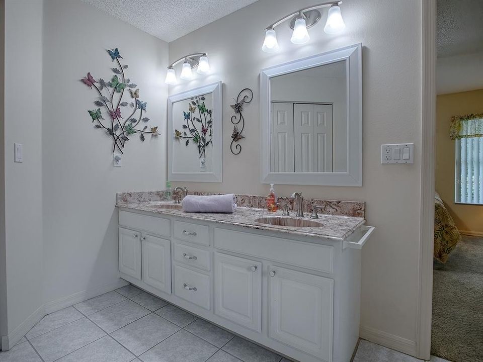 DUAL SINKS IN THIS LOVELY VANITY