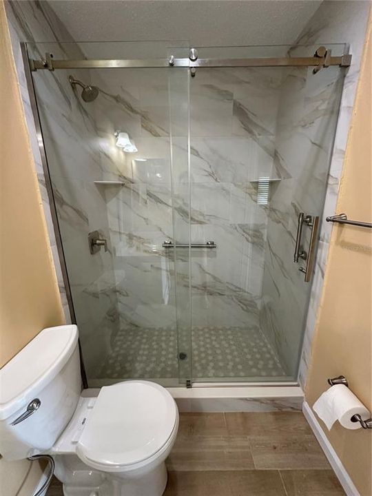 New walk in shower