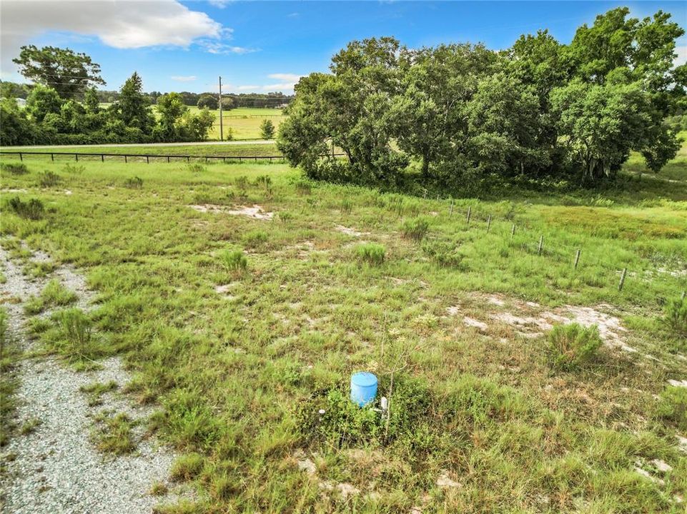 Looking towards US 301 from Well pump and surge tank