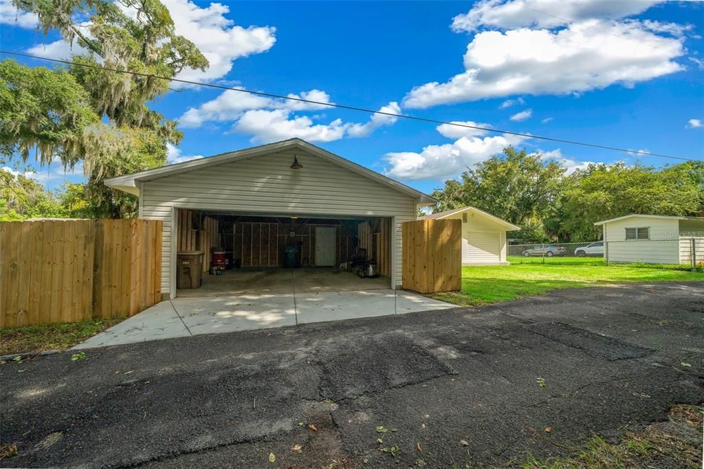 Detached Garage Off the Rear of the Property