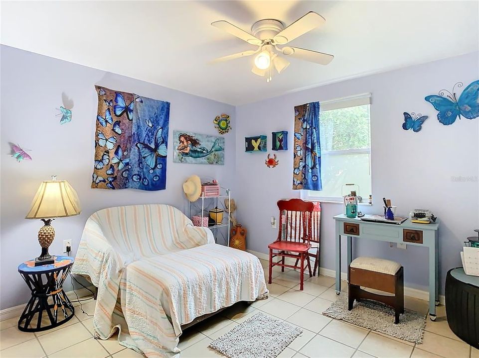 More tile floors in this bedroom