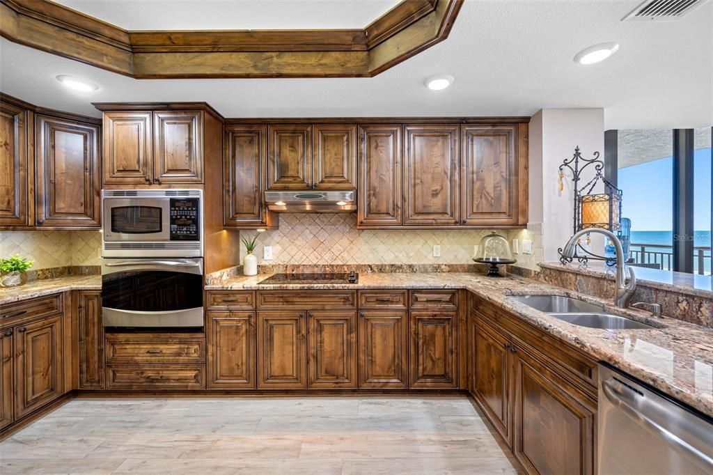 Large Kitchen with Built in appliances