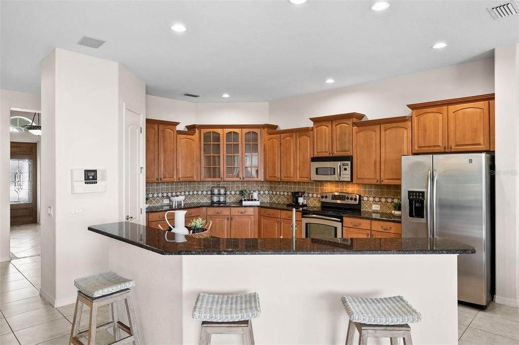 Kitchen with Breakfast Bar on Island