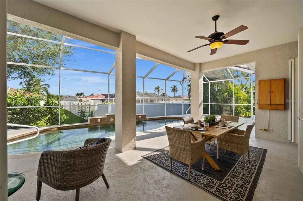 Covered Lanai Overlooking Pool