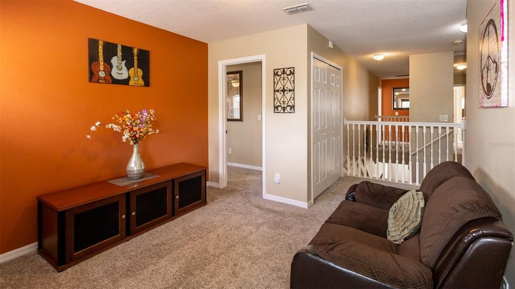 Loft at top of stairs