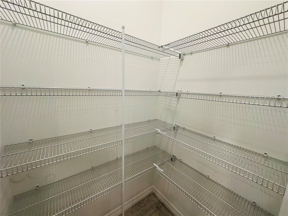 Walk in closet in Master Bedroom