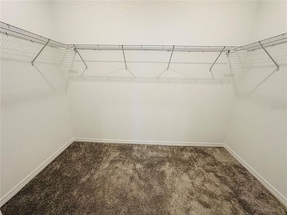 Walk in closet in Master Bedroom