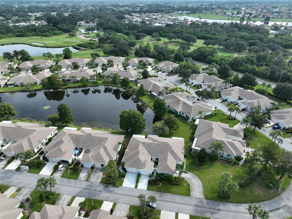 Drone view of condo in Tremont Association