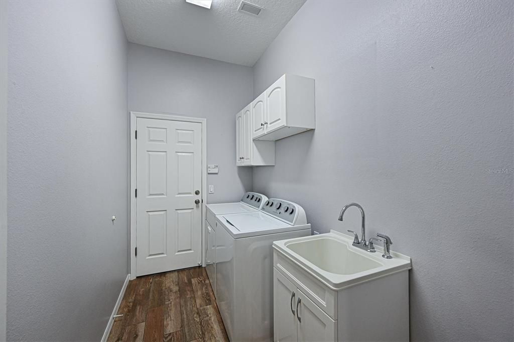 Separate laundry room