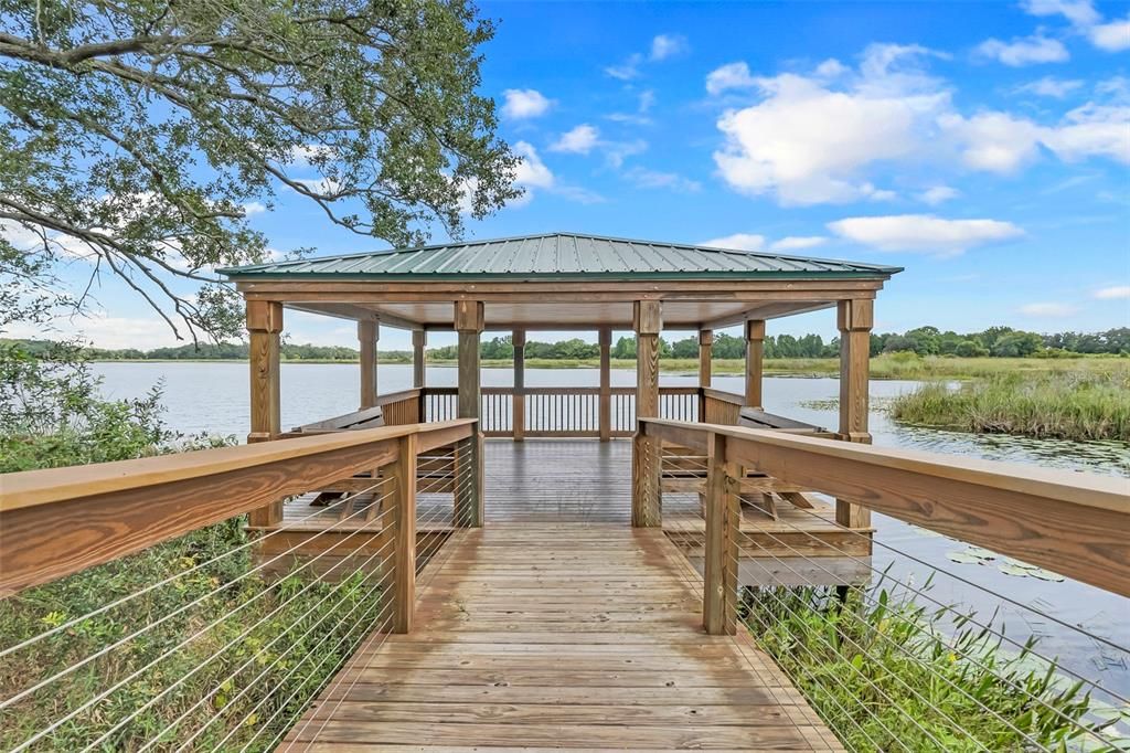 Community fishing pier.