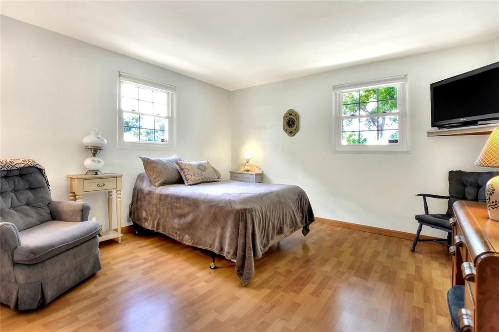 Large Master bedroom with lots of natural light