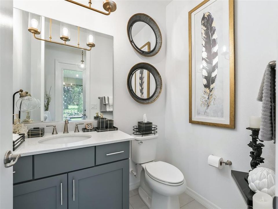 Powder Room off Living Space