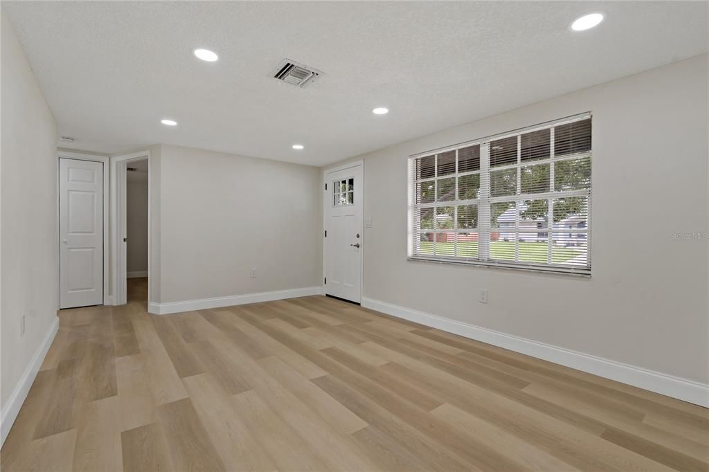 Front Entrance and Living Room