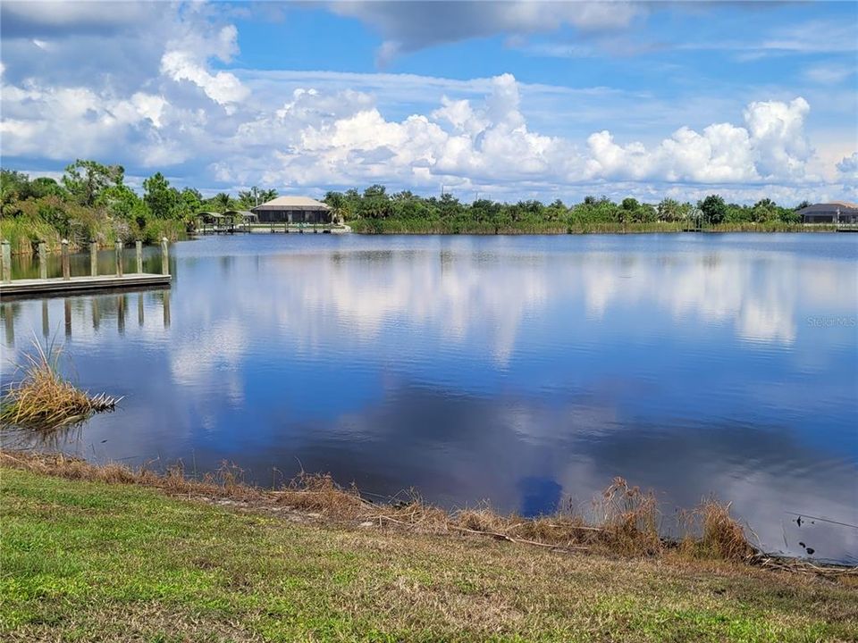 Wide basin off boat ramp