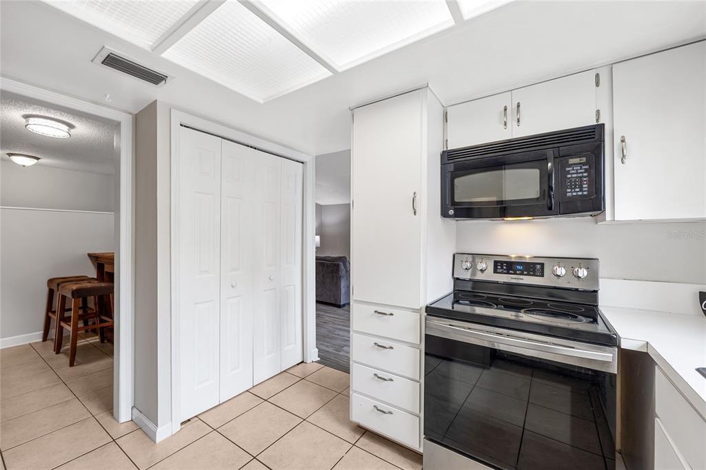 The Kitchen features a large closet pantry.