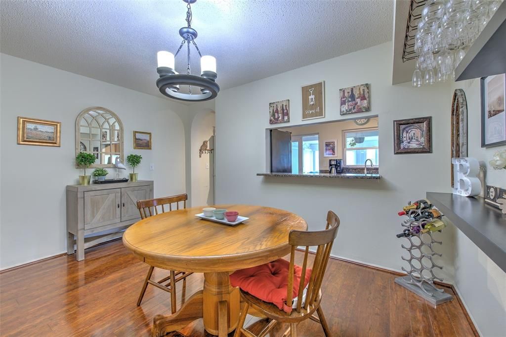 Dining Room with Hard Wood Floors