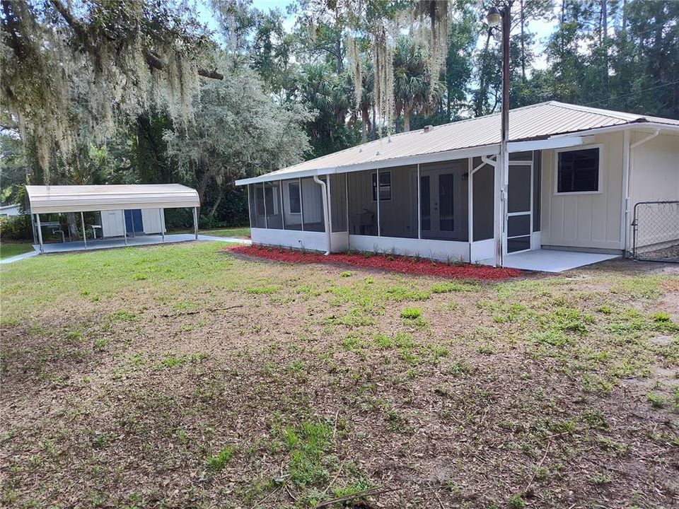 Back of House, Large Screened Porch