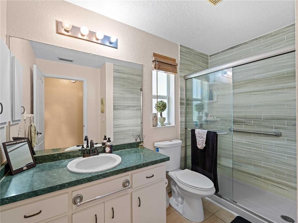 Guest bathroom with walk-in shower