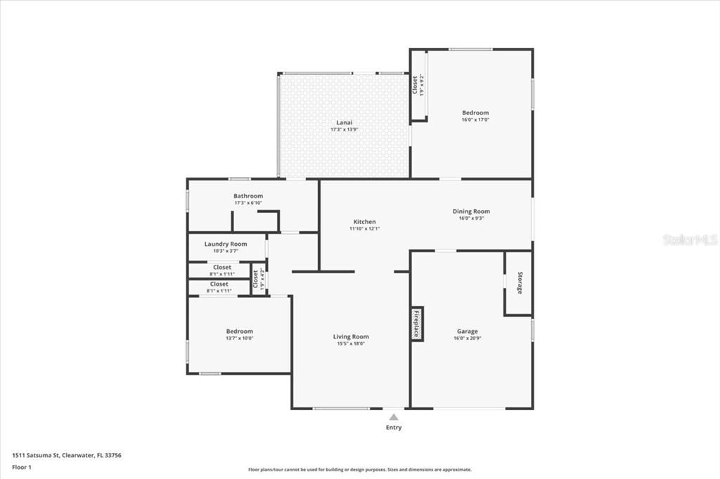 На продажу: $389,900 (2 спален, 1 ванн, 1376 Квадратных фут)