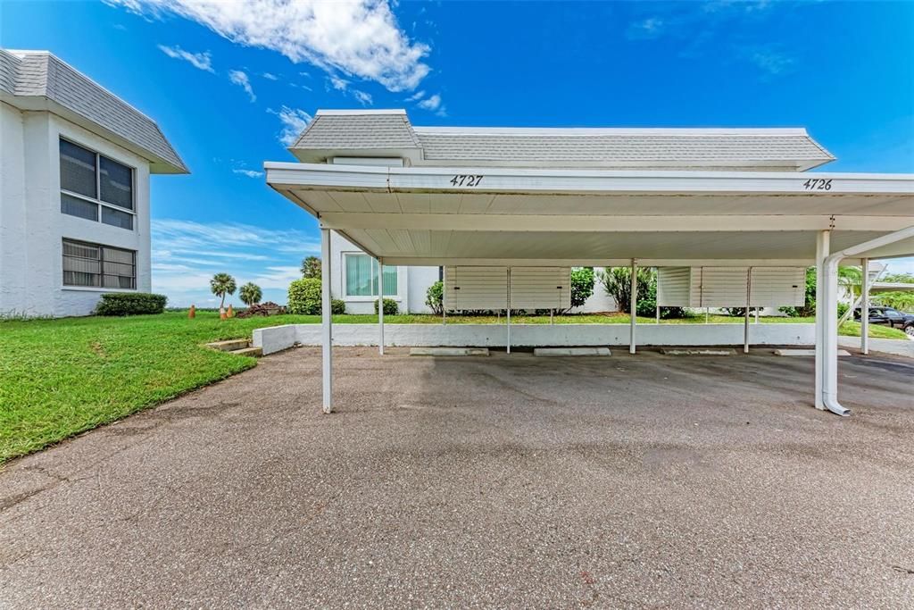 Assigned Parking Carport With Storage Locker