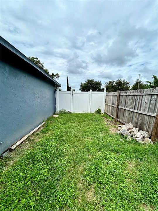 Back yard side gate