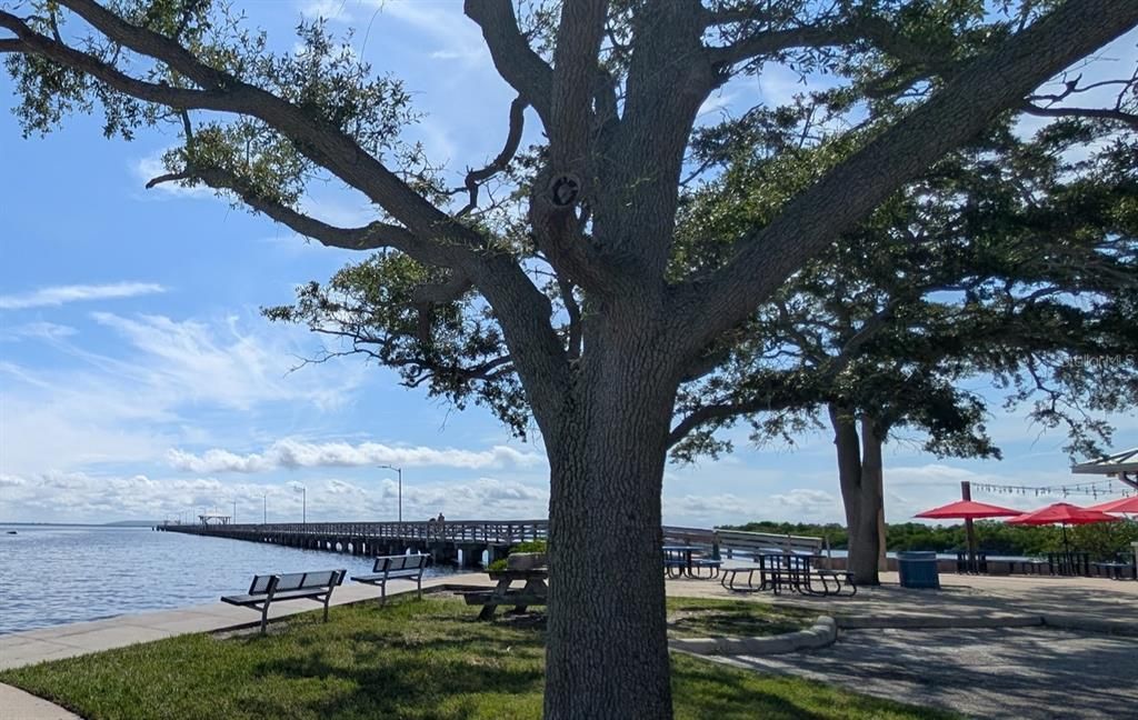 Ballast Point Pier and a restaurant