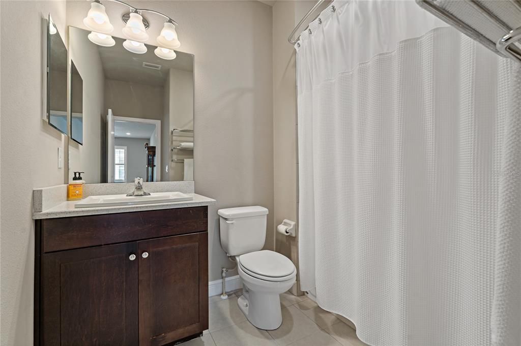 UPSTAIRS GUEST BATHROOM ~ WITH SHOWER/TUB COMBO