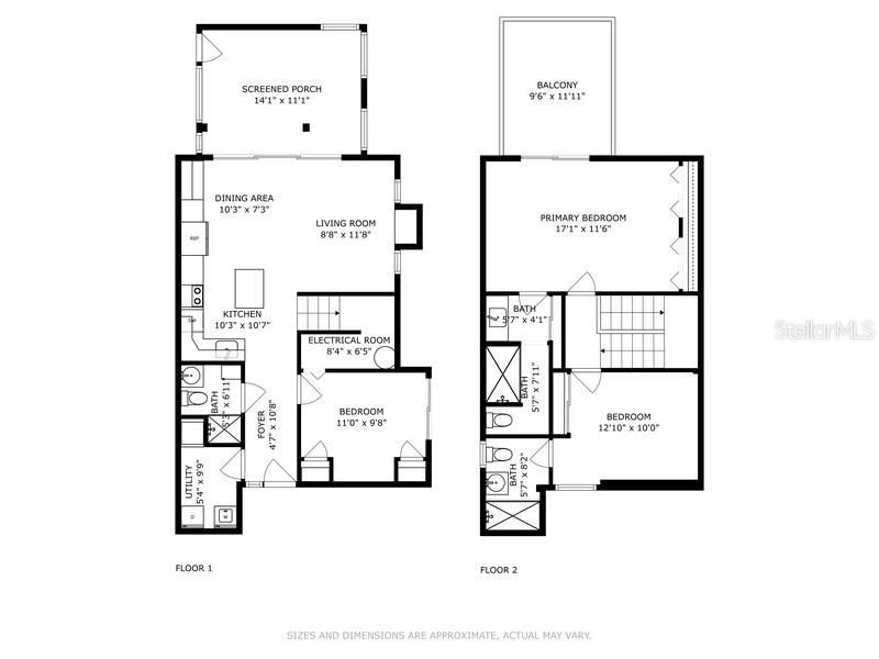 First & Second Floor Plans