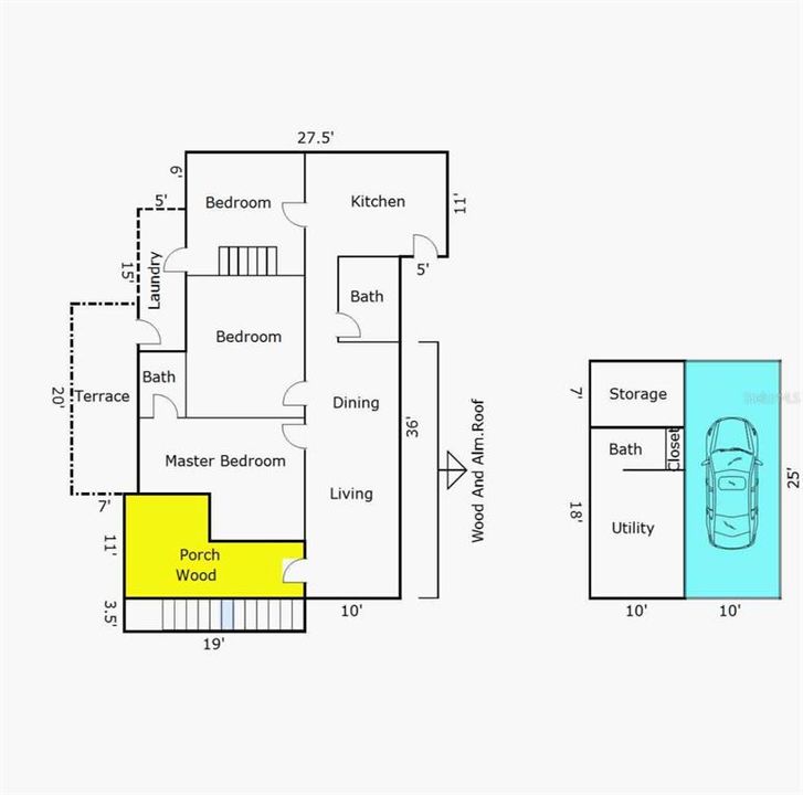 На продажу: $90,000 (2 спален, 2 ванн, 1110 Квадратных фут)