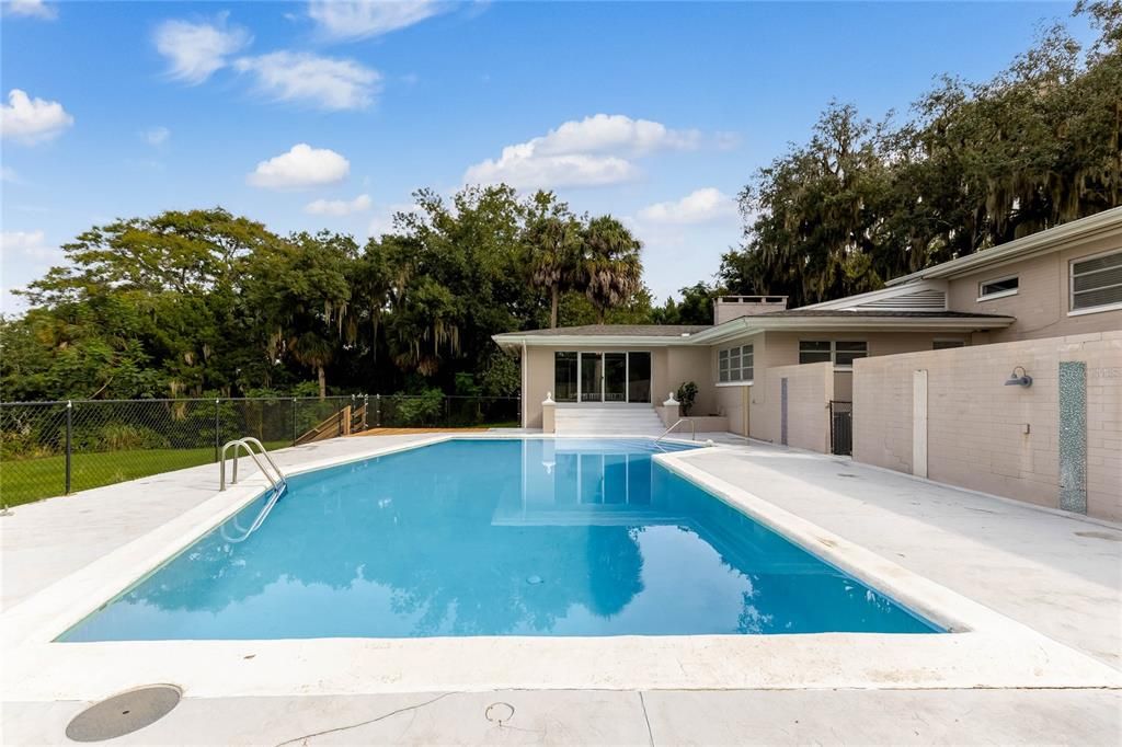 Pool with View of the Lake.