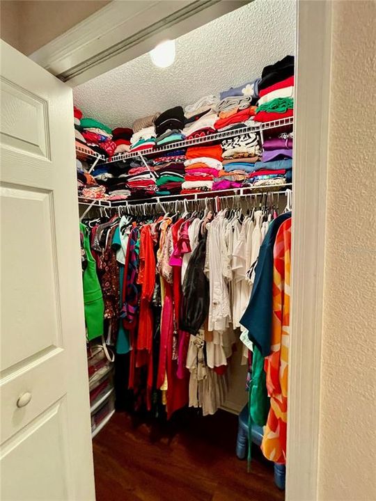 one of two master closets