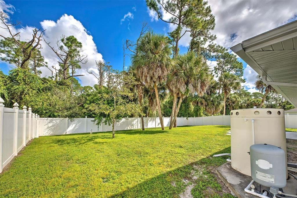 GATED AND FENCED BACK YARD. LOT SIZE IS 125 X 80