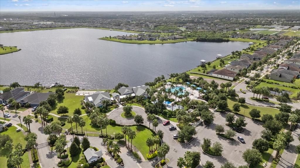 Lucaya Lake Clubhouse, pool, and community lake