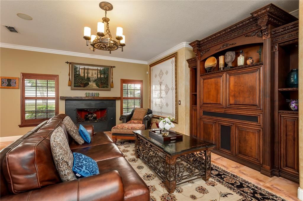 Family Room with Built-ins