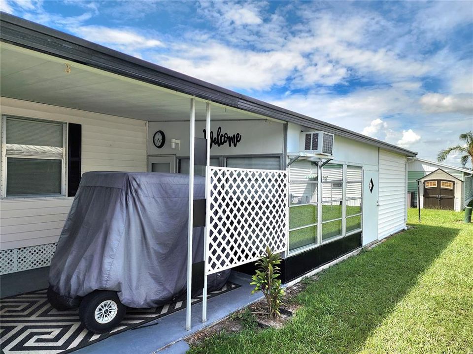 Carport & Florida room.