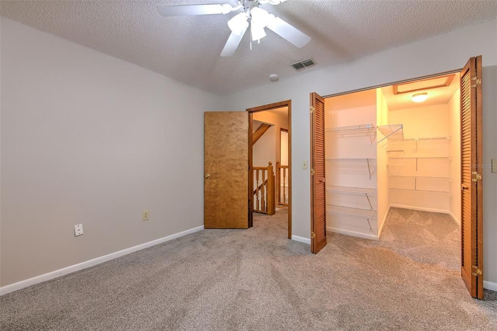 Upstairs Bedroom 1 With Walk-In Closet